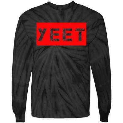 Yeet Meme Funny Gamer Millenial Slogan Ns Tie-Dye Long Sleeve Shirt