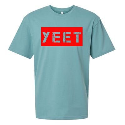 Yeet Meme Funny Gamer Millenial Slogan Ns Sueded Cloud Jersey T-Shirt