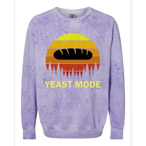 Yeast Mode Funny Bread Maker Pun Quote For Baking Bakers Colorblast Crewneck Sweatshirt