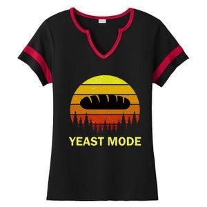 Yeast Mode Funny Bread Maker Pun Quote For Baking Bakers Ladies Halftime Notch Neck Tee