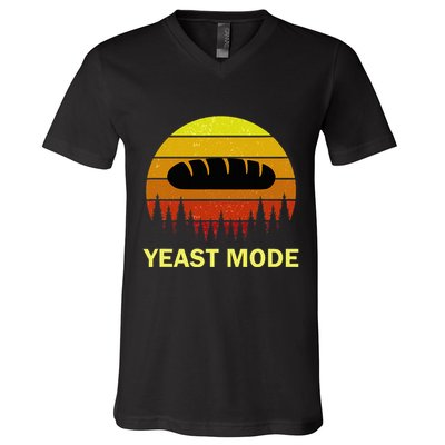 Yeast Mode Funny Bread Maker Pun Quote For Baking Bakers V-Neck T-Shirt