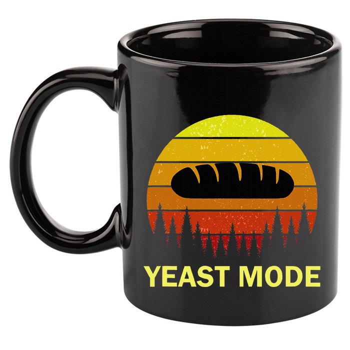 Yeast Mode Funny Bread Maker Pun Quote For Baking Bakers 11oz C Handle Ceramic Mug