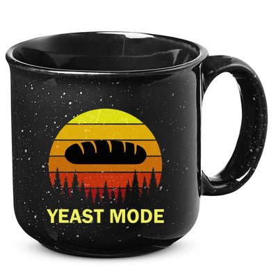 Yeast Mode Funny Bread Maker Pun Quote For Baking Bakers 15oz Campfire Ceramic Mug