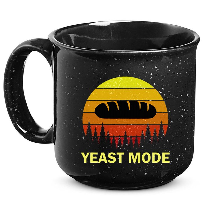 Yeast Mode Funny Bread Maker Pun Quote For Baking Bakers 15oz Campfire Ceramic Mug