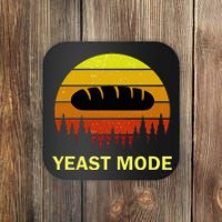 Yeast Mode Funny Bread Maker Pun Quote For Baking Bakers Coaster