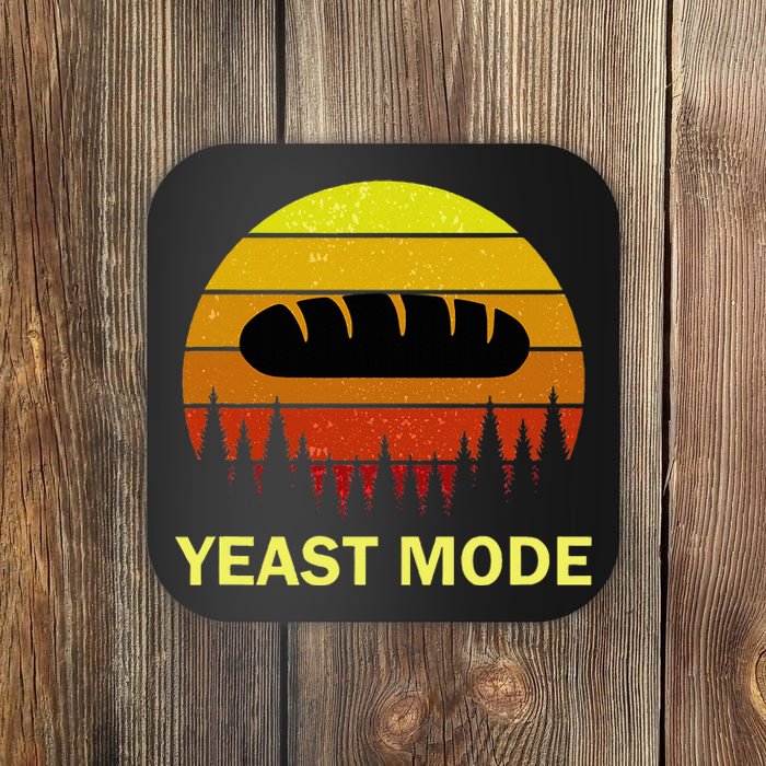 Yeast Mode Funny Bread Maker Pun Quote For Baking Bakers Coaster