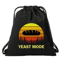 Yeast Mode Funny Bread Maker Pun Quote For Baking Bakers Drawstring Bag