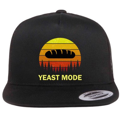 Yeast Mode Funny Bread Maker Pun Quote For Baking Bakers Flat Bill Trucker Hat