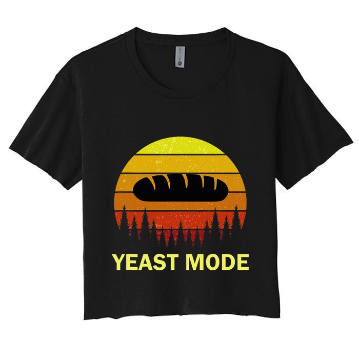 Yeast Mode Funny Bread Maker Pun Quote For Baking Bakers Crop Top