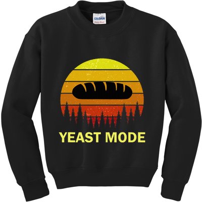 Yeast Mode Funny Bread Maker Pun Quote For Baking Bakers Kids Sweatshirt