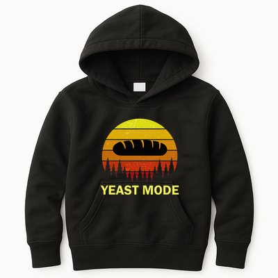 Yeast Mode Funny Bread Maker Pun Quote For Baking Bakers Kids Hoodie