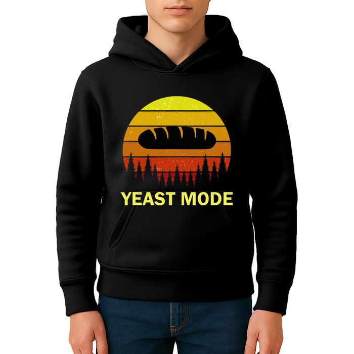 Yeast Mode Funny Bread Maker Pun Quote For Baking Bakers Kids Hoodie