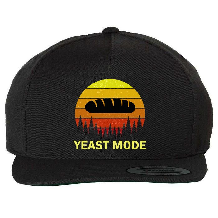 Yeast Mode Funny Bread Maker Pun Quote For Baking Bakers Wool Snapback Cap
