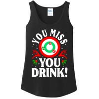 You Miss Game You Drink Game Ugly Christmas Sweater Funny Ladies Essential Tank