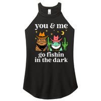 You & Me Go Fishin In The Dark Country Frogs Quote Women’s Perfect Tri Rocker Tank