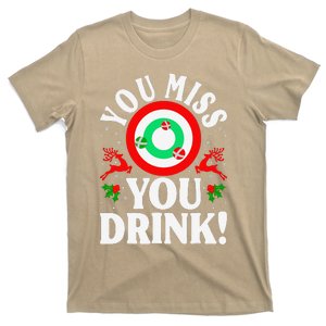 You Miss Game You Drink Game Ugly Christmas Sweater Funny T-Shirt