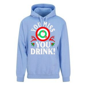 You Miss Game You Drink Game Ugly Christmas Sweater Funny Unisex Surf Hoodie