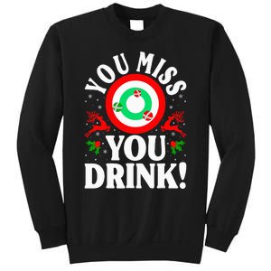 You Miss Game You Drink Game Ugly Christmas Sweater Funny Sweatshirt