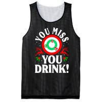 You Miss Game You Drink Game Ugly Christmas Sweater Funny Mesh Reversible Basketball Jersey Tank