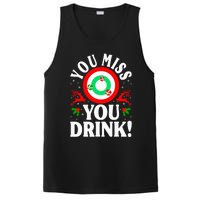 You Miss Game You Drink Game Ugly Christmas Sweater Funny PosiCharge Competitor Tank