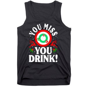 You Miss Game You Drink Game Ugly Christmas Sweater Funny Tank Top