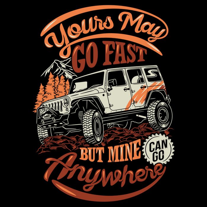 YOUR MAY GO FAST BUT MINE CAN GO ANYWHERE Backpack