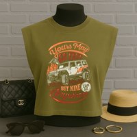YOUR MAY GO FAST BUT MINE CAN GO ANYWHERE Garment-Dyed Women's Muscle Tee