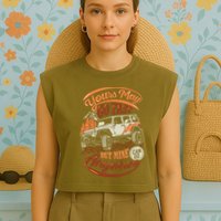 YOUR MAY GO FAST BUT MINE CAN GO ANYWHERE Garment-Dyed Women's Muscle Tee