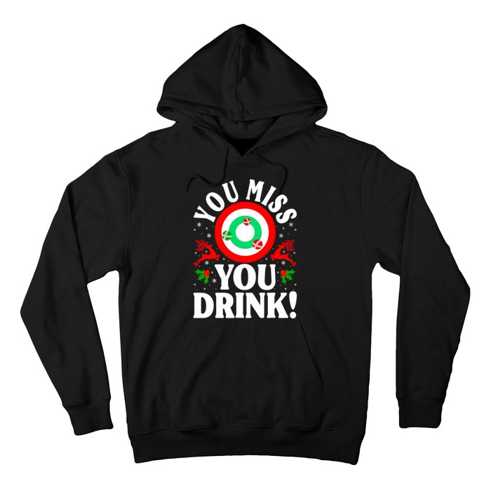 You Miss Game You Drink Game Ugly Christmas Sweater Funny Hoodie