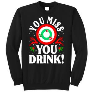 You Miss Game You Drink Game Ugly Christmas Sweater Funny Sweatshirt