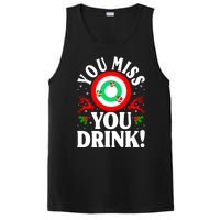 You Miss Game You Drink Game Ugly Christmas Sweater Funny PosiCharge Competitor Tank