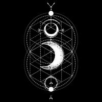 Yoga Magic Geometry Ying Yang Sun And Moon Cool Gift Cooling Performance Crew T-Shirt