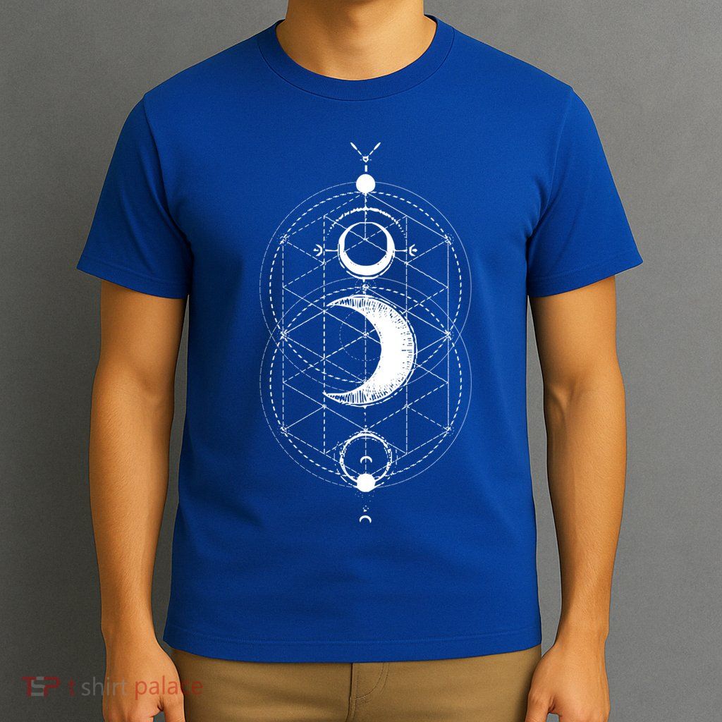 Yoga Magic Geometry Ying Yang Sun And Moon Cool Gift T-Shirt