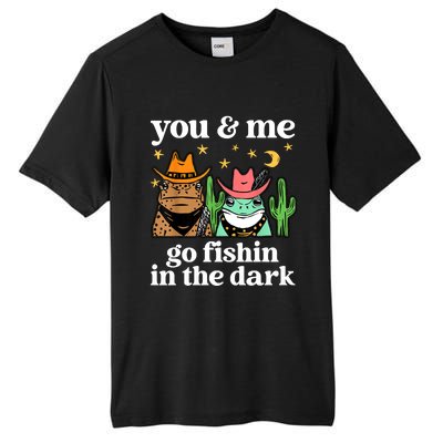 You & Me Go Fishin In The Dark Country Frogs Quote Tall Fusion ChromaSoft Performance T-Shirt