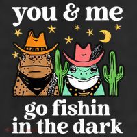 You & Me Go Fishin In The Dark Country Frogs Quote 11oz C Handle Ceramic Mug
