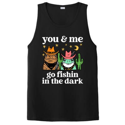 You & Me Go Fishin In The Dark Country Frogs Quote PosiCharge Competitor Tank