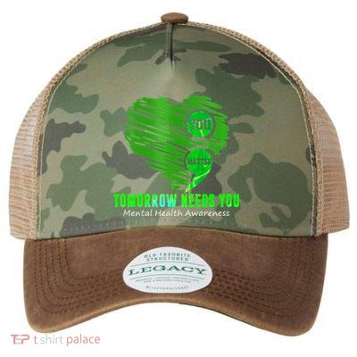 You Matter Heart Retro Tal Health Awareness Meaningful Gift Legacy Tie Dye Trucker Hat
