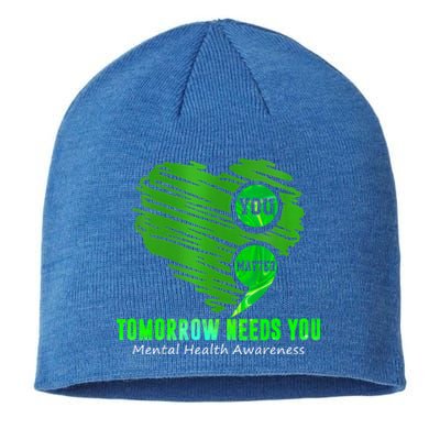 You Matter Heart Retro Tal Health Awareness Meaningful Gift Sustainable Beanie