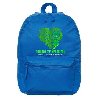 You Matter Heart Retro Tal Health Awareness Meaningful Gift 16 in Basic Backpack