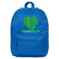 You Matter Heart Retro Tal Health Awareness Meaningful Gift 16 in Basic Backpack