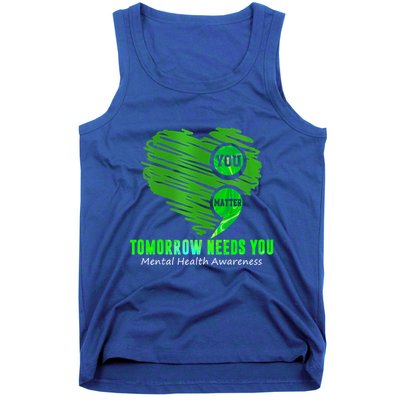 You Matter Heart Retro Tal Health Awareness Meaningful Gift Tank Top