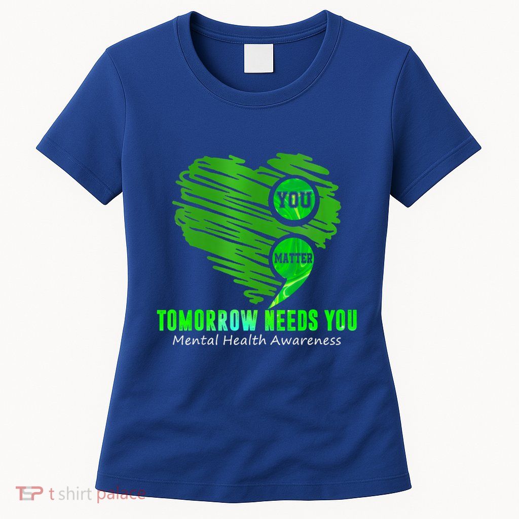 You Matter Heart Retro Tal Health Awareness Meaningful Gift Womens T-Shirt