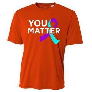 You Matter Happy Suicide Awareness Support Graphic Meaningful Gift Cooling Performance Crew T-Shirt