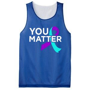 You Matter Happy Suicide Awareness Support Graphic Meaningful Gift Mesh Reversible Basketball Jersey Tank