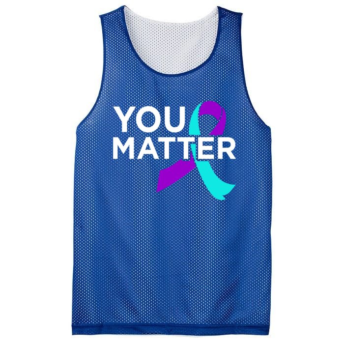 You Matter Happy Suicide Awareness Support Graphic Meaningful Gift Mesh Reversible Basketball Jersey Tank