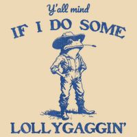 YAll Mind If I Do Some Lollygagging Cowboy Frog Drawstring Bag