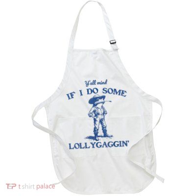 YAll Mind If I Do Some Lollygagging Cowboy Frog Apron