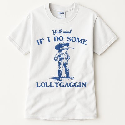YAll Mind If I Do Some Lollygagging Cowboy Frog Tall T-Shirt