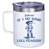 YAll Mind If I Do Some Lollygagging Cowboy Frog 12oz Stainless Steel Coffee Mug