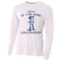 YAll Mind If I Do Some Lollygagging Cowboy Frog Cooling Performance Long Sleeve Crew